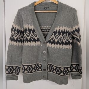 SIMONS GREY CARDIGAN SIZE MEDIUM